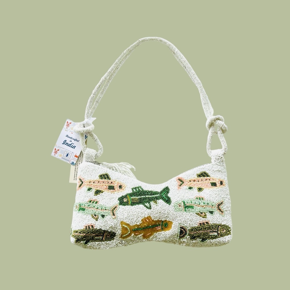 New Release Beautiful Fish Beaded Shoulder Bag Viral TikTok